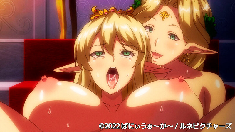 OVA巨乳エルフ母娘催● ＃1 エルフの国を蹂躙する男。汚された女王と姫 020